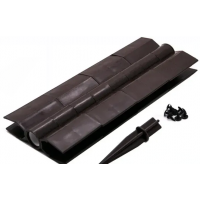 Угол поворотный от 60°  до 300°  пластик для доски 300х30 из ДПК Коричневый 