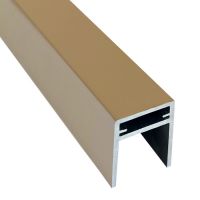 П-профиль алюминиевый 35x25 Дуб