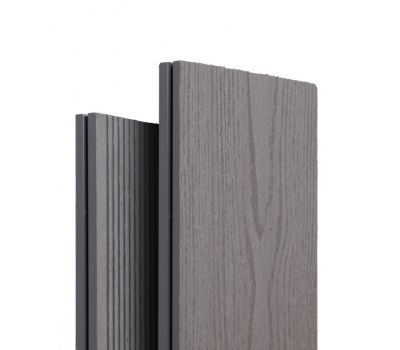Террасная доска ДПК Tehno пустотелая Серый от производителя  Ecodecking по цене 496 р
