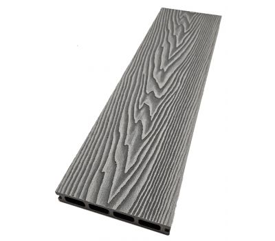Террасная доска Double 3D Серый от производителя  NanoWood по цене 485 р