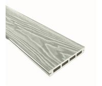 Террасная доска Смарт 3D Пустотелая с пазом Дуб беленый Террасная доска Смарт 3D Пустотелая с пазом Дуб беленый