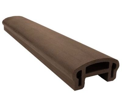 Перила верхнее фигурное 100х50 Select Тёмно Коричневый от производителя  Woodvex по цене 995 р