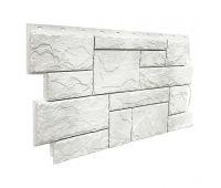 Фасадные панели (цокольный сайдинг) коллекция Камень Природный - Жемчужный