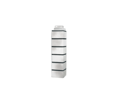 Угол наружный Кирпич Клинкерный 3D Бело-коричневый от производителя  Fineber по цене 530 р