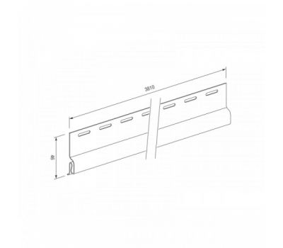 Стартовый профиль для винилового сайдинга VOX Standart от производителя  Vox по цене 240 р
