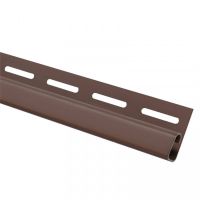 Финишная планка (завершающая полоса) коричневая для сайдинга