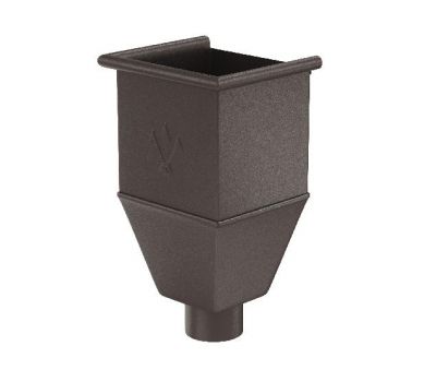 Воронка_водосборная удлиненая RR 32 Тёмно-коричневый matt 150/100 от производителя  Aquasystem по цене 43 180 р