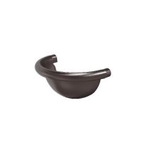 Заглушка универсальная полукруглая RR 32 Тёмно-коричневый matt 125/90 Заглушка универсальная полукруглая RR 32 Тёмно-коричневый matt 125/90