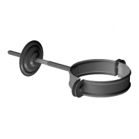 Хомут трубы D90, ГРАФИТ (RAL 7024) Хомут трубы D90, ГРАФИТ (RAL 7024)