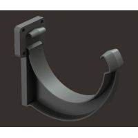 Кронштейн желоба пластик Lux ПВХ Графит Кронштейн желоба пластик Lux ПВХ Графит